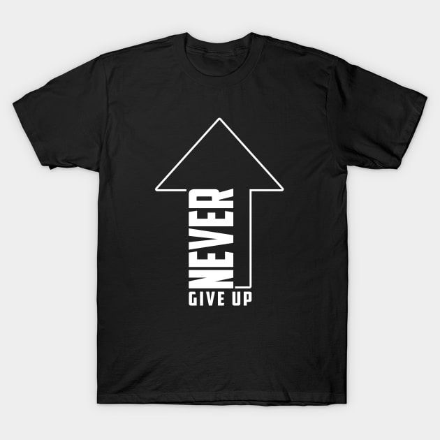 Never Give Up 02 T-Shirt by kaitokid